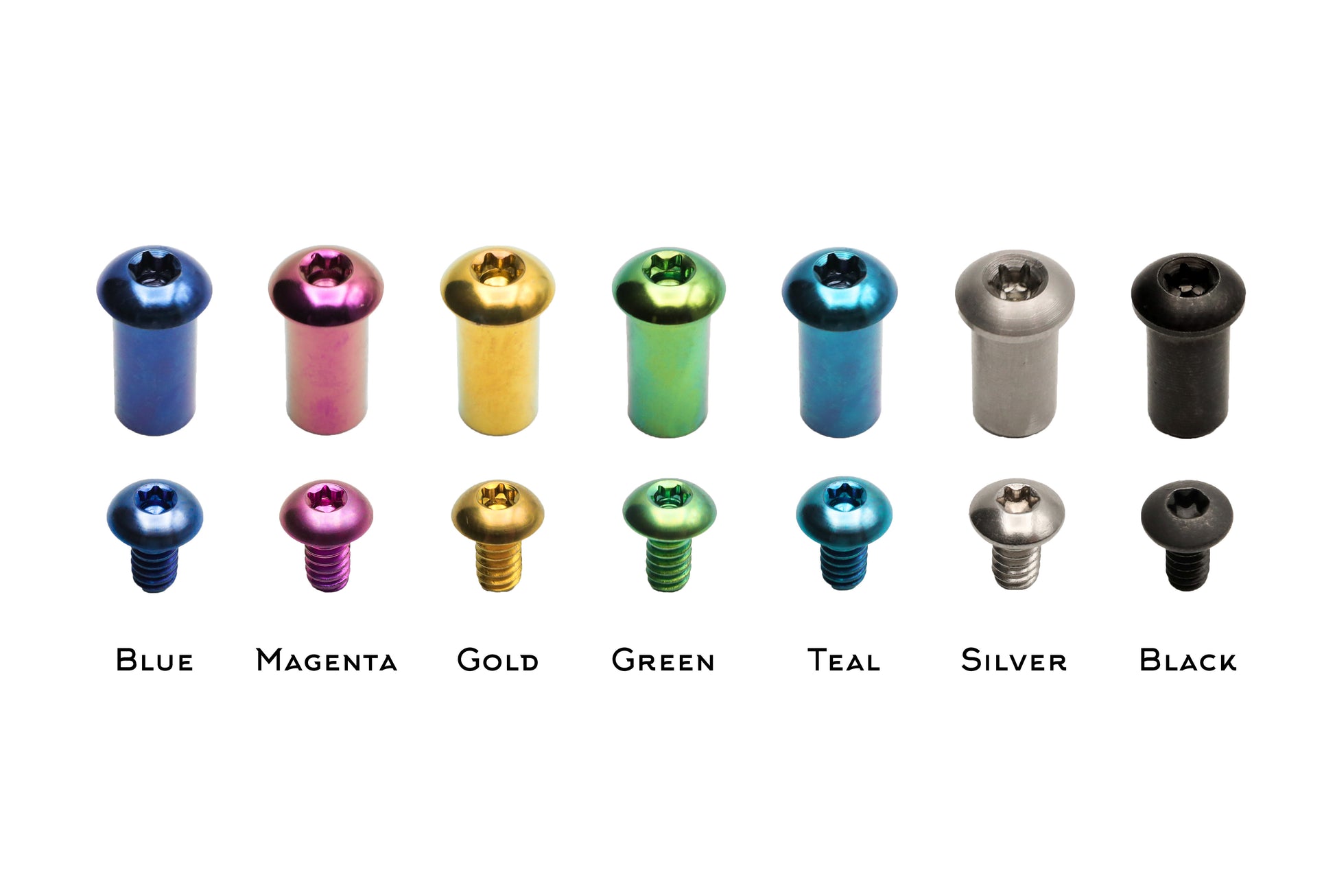 build your own triton titanium hardware options blue magenta gold green teal silver black