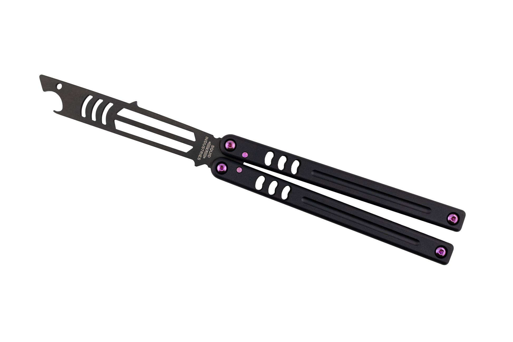 Ti Magenta Inked Black Mako V5 In Open Position