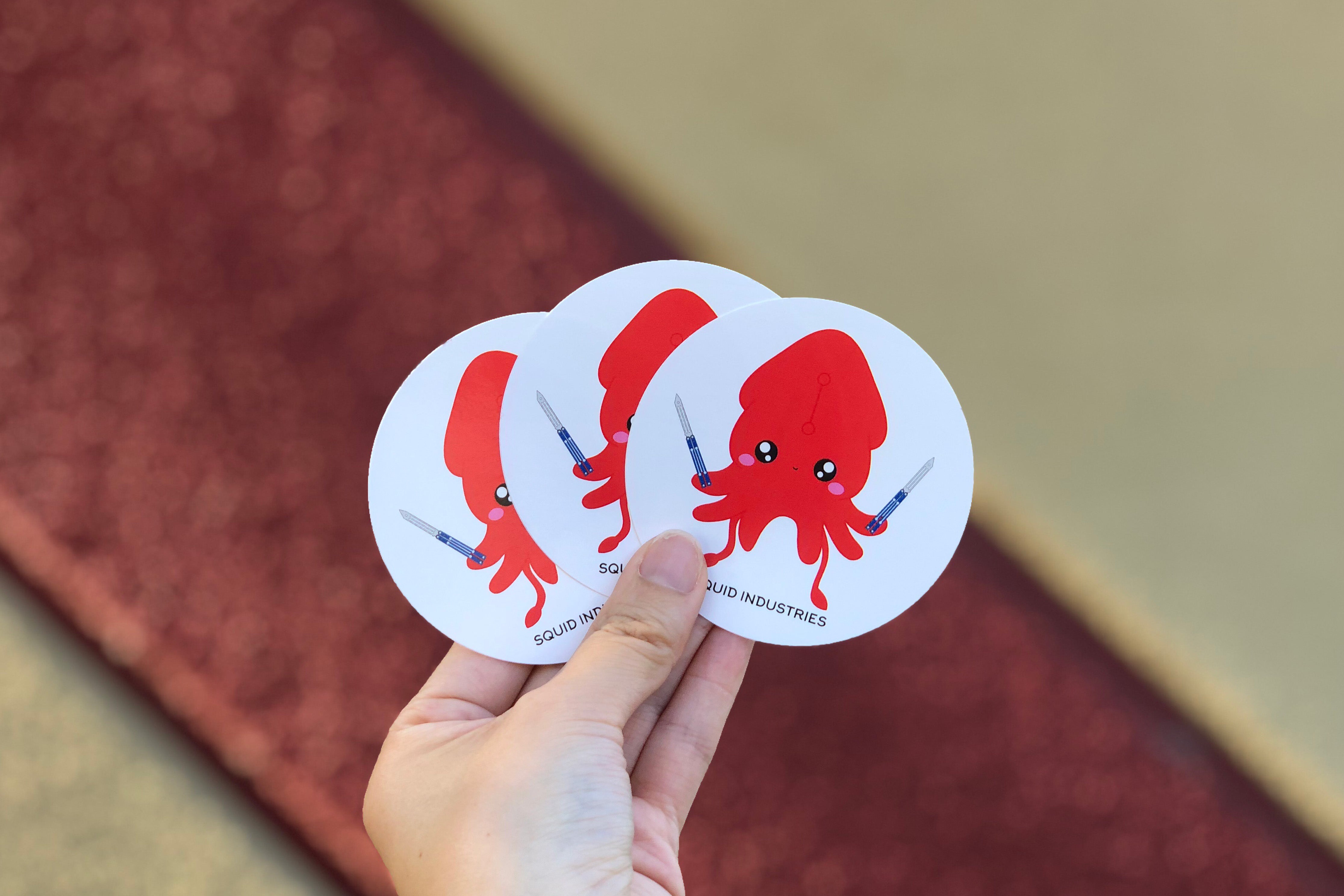 Squiddly the Kawaii Squid Sticker | Squid Industries